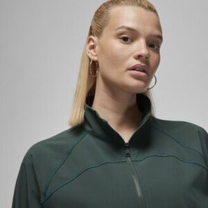 Air Jordan Women's Green Jacket size large dri fit